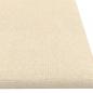 Preview: Wandpaneele 12 Stk. Creme 60x15 cm Stoff 1,08 m²