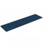 Preview: Wandpaneele 12 Stk. Blau 60x15 cm Samt 1,08 m²