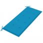 Preview: Gartenbank-Auflage Blau 120x50x3 cm Oxford-Gewebe