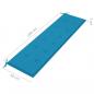 Preview: Gartenbank-Auflage Blau 180x50x3 cm Oxford-Gewebe