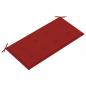 Preview: Gartenbank-Auflage Rot 100x50x3 cm Oxford-Gewebe