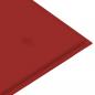 Preview: Gartenbank-Auflage Rot 120x50x3 cm Oxford-Gewebe