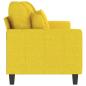 Preview: 3-Sitzer-Sofa Hellgelb 180 cm Stoff