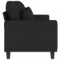 Preview: 3-Sitzer-Sofa Schwarz 180 cm Stoff