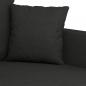 Preview: 3-Sitzer-Sofa Schwarz 180 cm Stoff