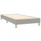 Preview: Boxspringbett mit Matratze Hellgrau 90x200 cm Stoff