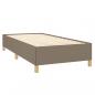 Preview: Boxspringbett mit Matratze Taupe 90x200 cm Stoff