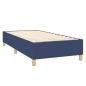 Preview: Boxspringbett mit Matratze Blau 90x200 cm Stoff