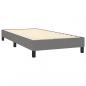 Preview: Boxspringbett mit Matratze & LED Dunkelgrau 80x200 cm Stoff