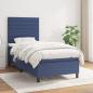 Preview: ARDEBO.de - Boxspringbett mit Matratze Blau 90x200 cm Stoff