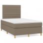 Preview: Boxspringbett mit Matratze Taupe 120x200 cm Stoff