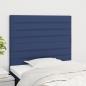 Preview: ARDEBO.de - Kopfteile 2 Stk. Blau 100x5x78/88 cm Stoff