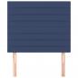 Preview: Kopfteile 2 Stk. Blau 100x5x78/88 cm Stoff