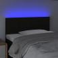 Preview: LED Kopfteil Schwarz 80x5x78/88 cm Stoff