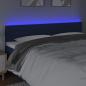 Preview: LED Kopfteil Blau 200x5x78/88 cm Stoff