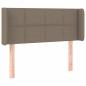 Preview: LED Kopfteil Taupe 93x16x78/88 cm Stoff