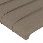 Preview: LED Kopfteil Taupe 93x16x118/128 cm Stoff