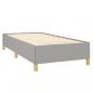 Preview: Boxspringbett mit Matratze Hellgrau 100x200 cm Stoff