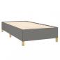 Preview: Boxspringbett mit Matratze Dunkelgrau 90x200 cm Stoff