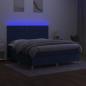 Preview: Boxspringbett mit Matratze & LED Blau 180x200 cm Stoff