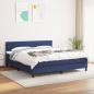 Preview: ARDEBO.de - Boxspringbett mit Matratze Blau 180x200 cm Stoff