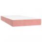 Preview: Boxspringbett mit Matratze Rosa 90x190 cm Samt