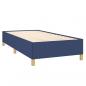 Preview: Boxspringbett mit Matratze Blau 90x190 cm Stoff