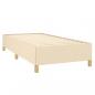 Preview: Boxspringbett mit Matratze Creme 100x200 cm Stoff