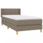 Preview: Boxspringbett mit Matratze Taupe 90x200 cm Stoff