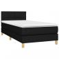 Preview: Boxspringbett mit Matratze & LED Schwarz 80x200 cm Stoff