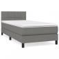 Preview: Boxspringbett mit Matratze Dunkelgrau 80x200 cm Stoff