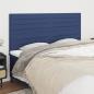 Preview: ARDEBO.de - Kopfteile 4 Stk. Blau 90x5x78/88 cm Stoff