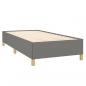 Preview: Boxspringbett mit Matratze Dunkelgrau 90x190 cm Stoff