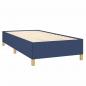 Preview: Boxspringbett mit Matratze Blau 90x200 cm Stoff