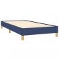 Preview: Boxspringbett mit Matratze Blau 90x200 cm Stoff