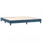 Preview: Boxspringbett mit Matratze Dunkelblau 200x200 cm Samt