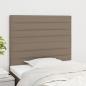 Preview: ARDEBO.de - Kopfteile 2 Stk. Taupe 90x5x78/88 cm Stoff