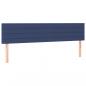 Preview: LED Kopfteil Blau 180x5x78/88 cm Stoff