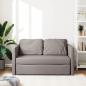 Preview: Bodensofa mit Schlaffunktion Taupe 112x174x55 cm Stoff