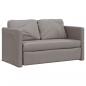 Preview: Bodensofa mit Schlaffunktion Taupe 112x174x55 cm Stoff