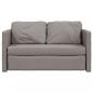 Preview: Bodensofa mit Schlaffunktion Taupe 112x174x55 cm Stoff