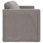 Preview: Bodensofa mit Schlaffunktion Taupe 112x174x55 cm Stoff