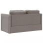 Preview: Bodensofa mit Schlaffunktion Taupe 112x174x55 cm Stoff