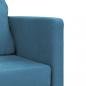 Preview: Bodensofa mit Schlaffunktion Blau 122x204x55 cm Samt