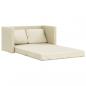 Preview: Bodensofa mit Schlaffunktion Creme 112x174x55 cm Kunstleder