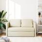 Preview: Bodensofa mit Schlaffunktion Creme 112x174x55 cm Kunstleder