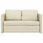 Preview: Bodensofa mit Schlaffunktion Creme 112x174x55 cm Kunstleder