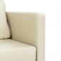 Preview: Bodensofa mit Schlaffunktion Creme 112x174x55 cm Kunstleder