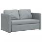 Preview: Bodensofa mit Schlaffunktion Hellgrau 112x174x55 cm Stoff