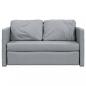 Preview: Bodensofa mit Schlaffunktion Hellgrau 112x174x55 cm Stoff